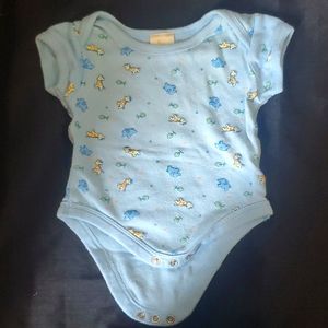 Cherokee giraffe and elephant diaper shirt